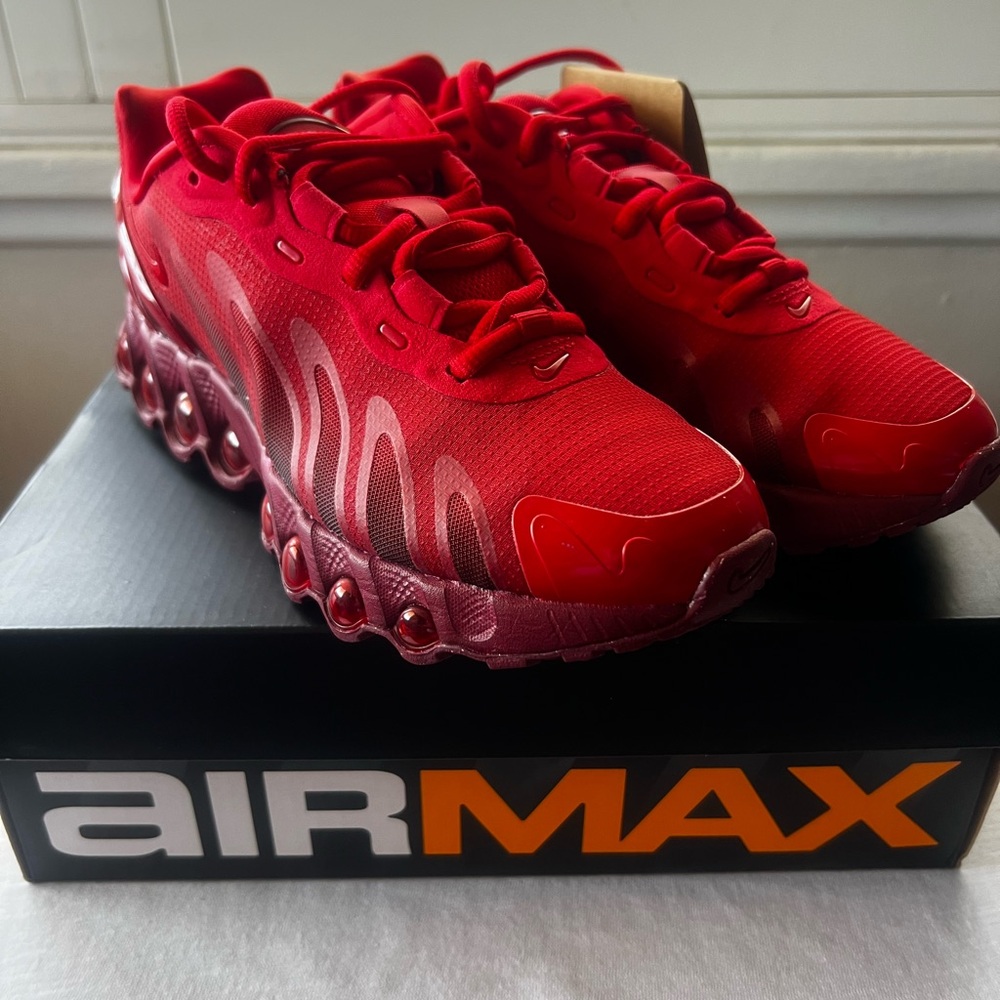Nike Air Max DN8 Red Athletic Sneakers